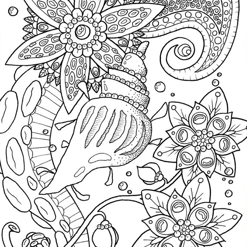 Sea Dreams coloring page by LinTu.studio